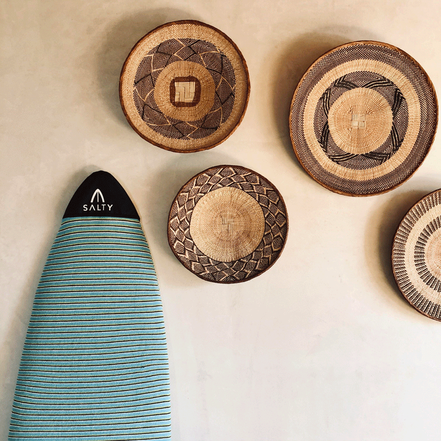 Salty home surfboard coffee table sock 